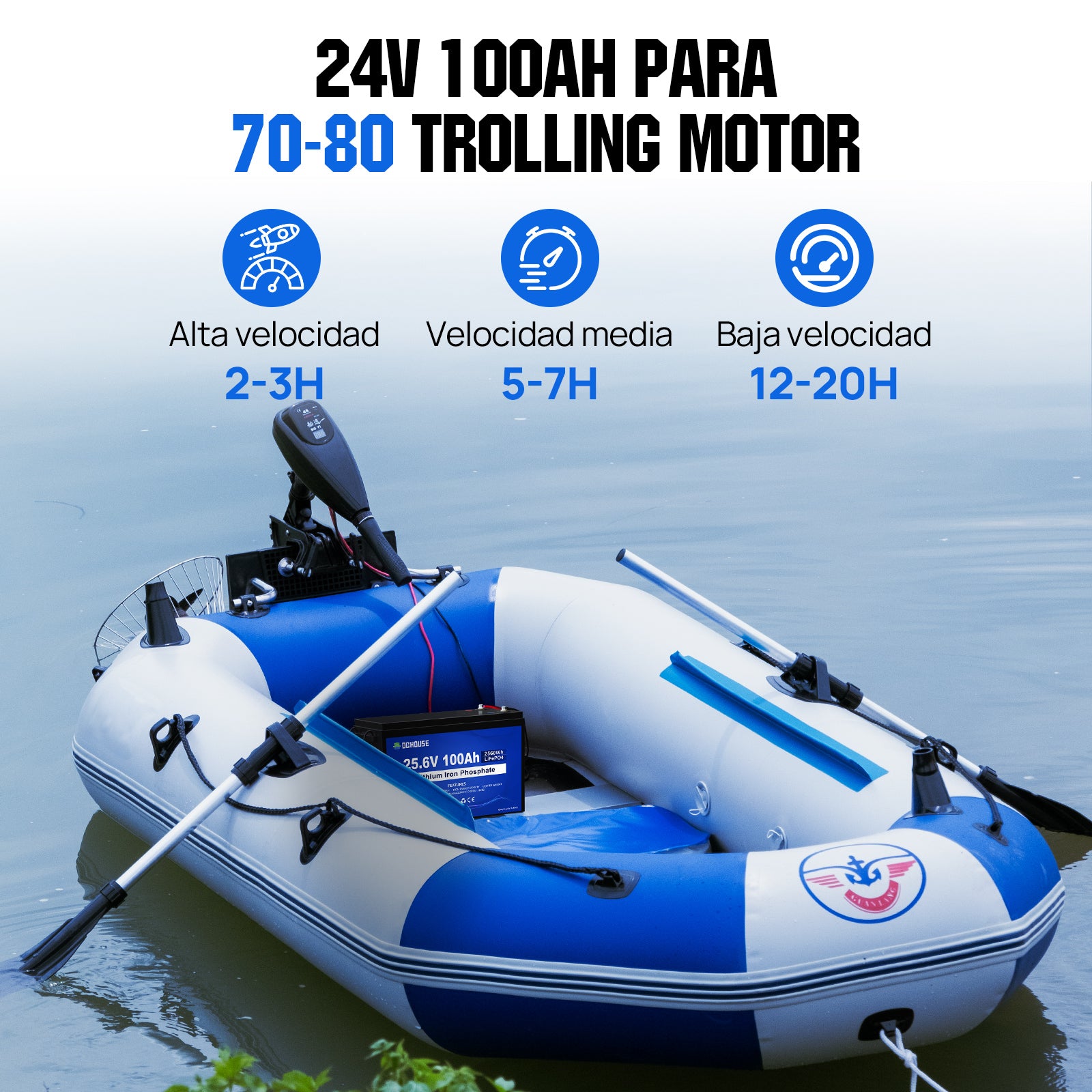 24V 100Ah Deep Cycle LiFePO4 Lithium Battery