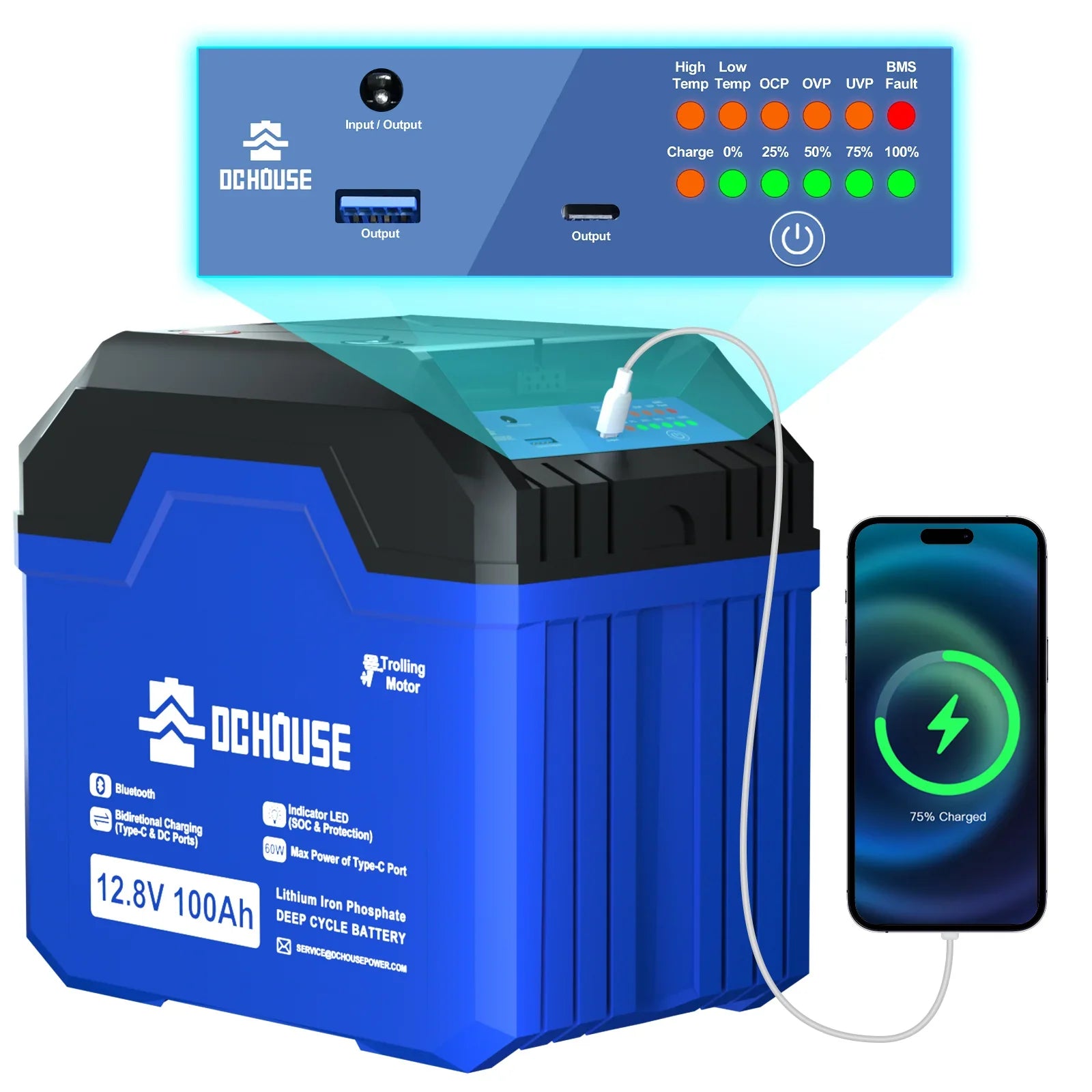 12V 100Ah 3.0 BT & Low Temp Protection