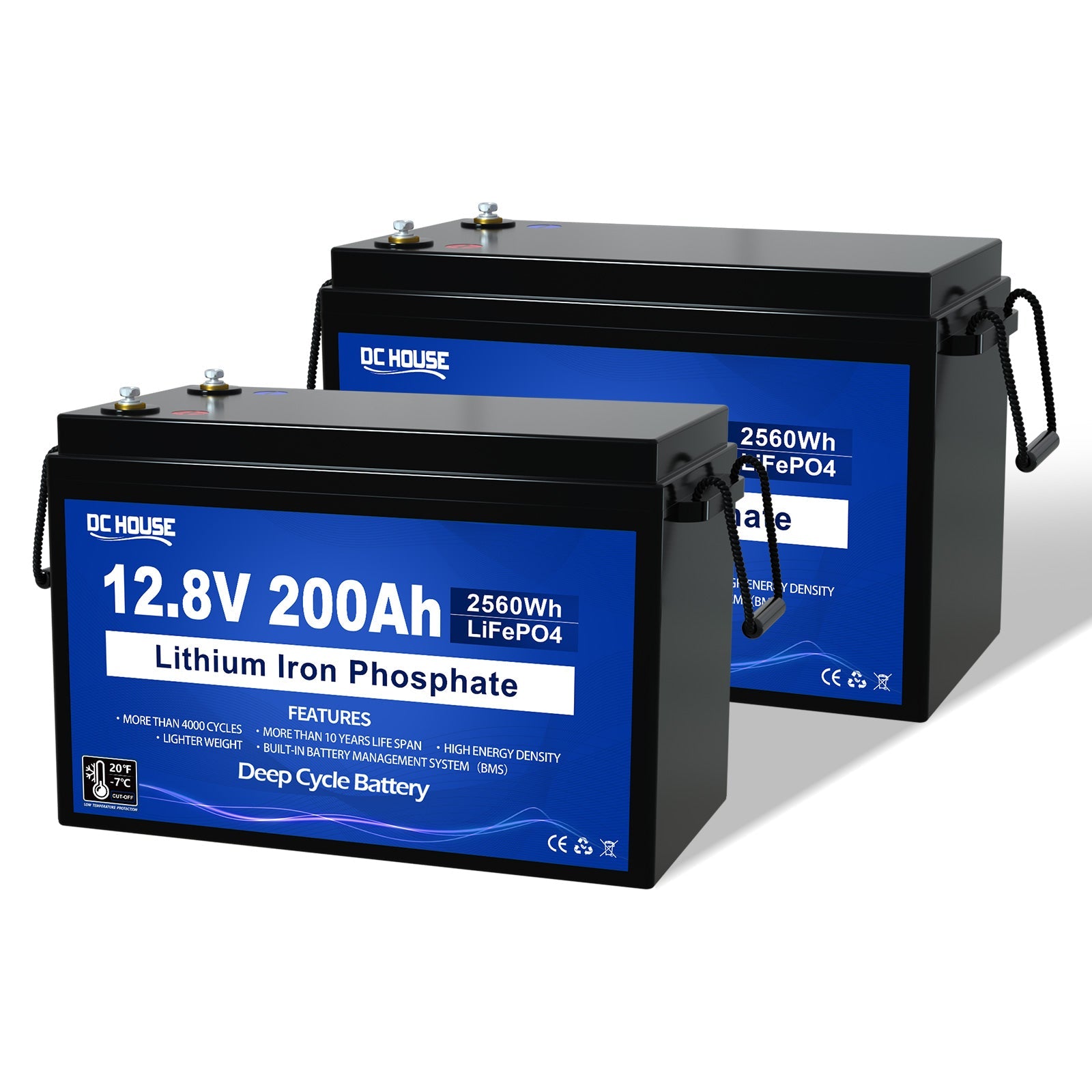 12V 200Ah Deep Cycle LiFePO4 Lithium Low Temp Protection Battery