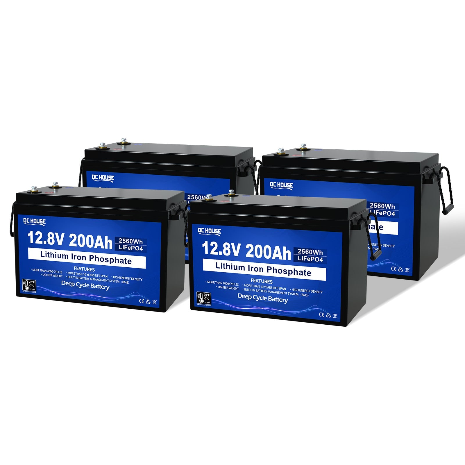 12V 200Ah Deep Cycle LiFePO4 Lithium Low Temp Protection Battery
